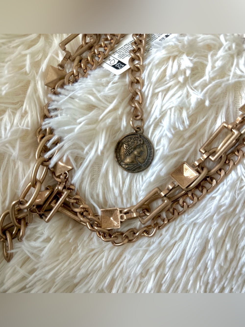 Rita Ora (Primark) Gold-Tone Layered Chain Waist Belt - Picture 6 of 7